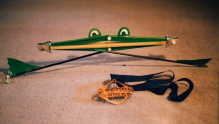 5.35 m jump from an elastic band, and the bronze medal