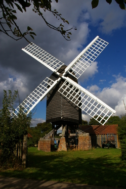 Chinnor postmill has been rebuilt from the ground up after it was demolished in the '60s to make way for housing