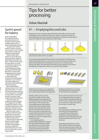 Tips for better processing, Food manufacture magazine