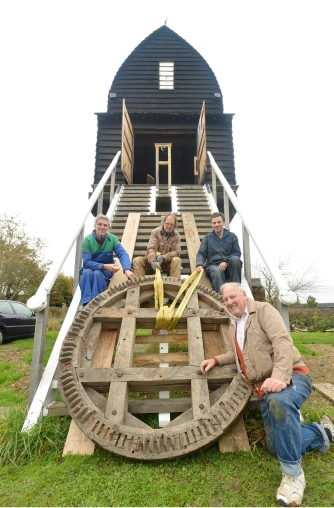 The volunteers at Chinnor mill, 2012